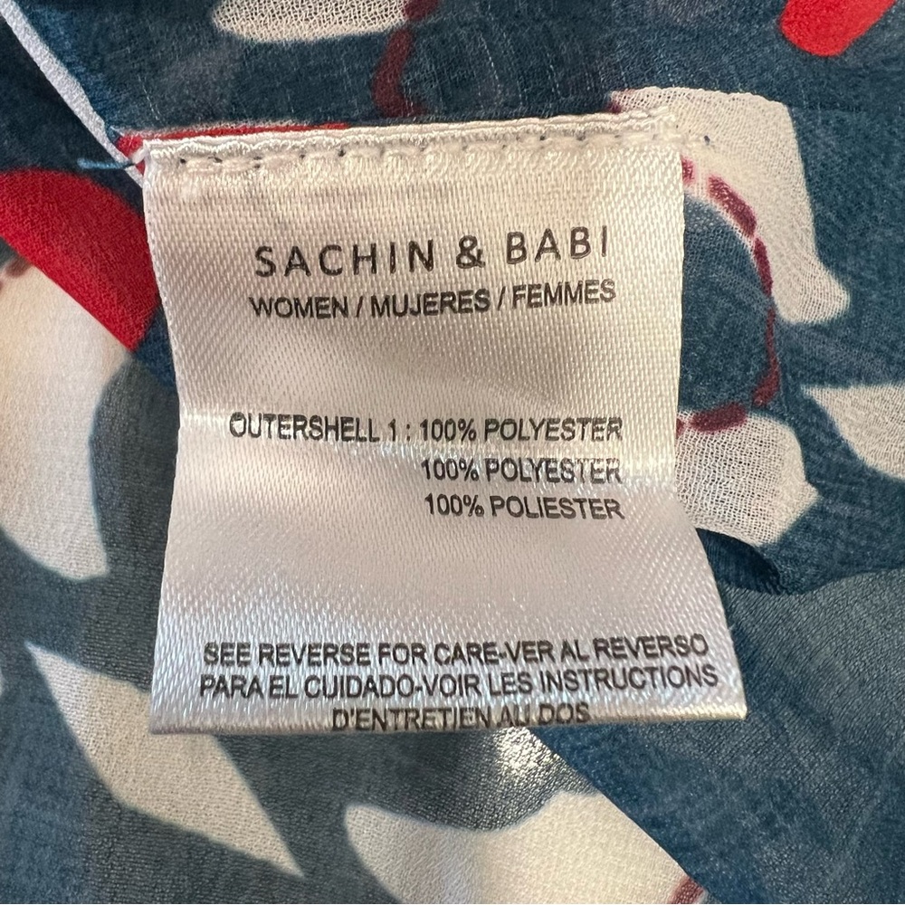 Anthropologie Sachin & Babi women’s size 8 mosaic off the shoulder midi dress - Picture 8 of 13